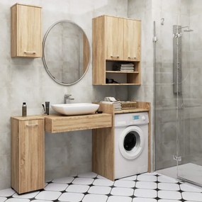 Kúpeľňová skrinka FIN H934 W64 2D dub sonoma