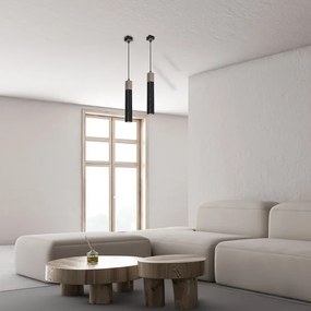 Luster na lanku SOLO 1xGU10/MR11/40W/230V čierna