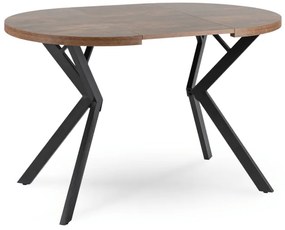 JAKS Okrúhly rozkladací stôl 80 - 160 cm rustikálny dub Dorian