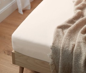 Džersejová napínacia plachta, štandardná veľkosť, biela