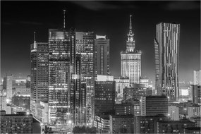 Obraz - Čiernobiely New York (90x60 cm)