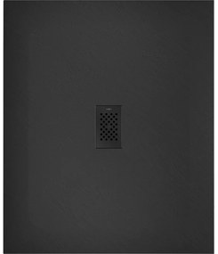 Mexen Hugo, obdĺžniková sprchová vanička SMC 120 x 100 cm, čierna, čierna krytka, 42701012-B