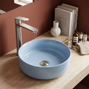 Rea Logan, vysoká umývadlová batéria h-295 mm, brúsená oceľ, REA-B6684