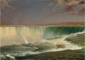 Sklenený obraz - Frederic Edwin Church, Niagara, reprodukcia (70x50 cm)