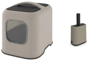 Béžová súprava mačacieho záchodu a lopatky Biala – Rotho