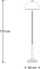 Brilagi - Stojacia lampa TAURUS 2xE27/15W/230V bronz