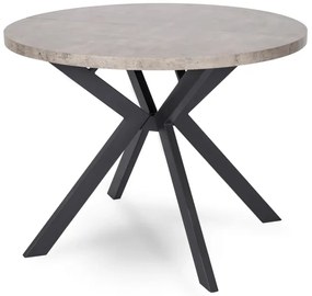 JAKS Okrúhly rozkladací stôl 90 - 190 cm betón Lugo