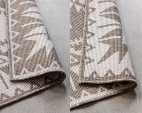 ELLE Decoration, Kusový koberec Gemini 106021 Linen z kolekcie Elle – na von aj na doma, 80x150, béžová, chodba / predsieň