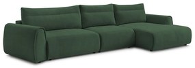 Tmavozelená rohová pohovka Aden – Bobochic Paris