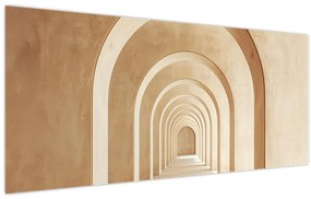 Obraz - Béžový priechod (120x50 cm)