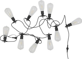 Vianočná svetelná reťaz s 8-mi Led svetlami - biela teplá - 3m