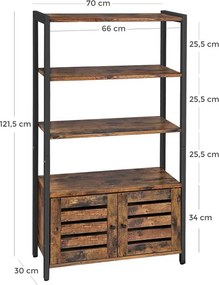 Knižnica so skrinkou LSC75BX