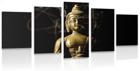 5-dielny obraz socha Budhu Varianta: 100x50