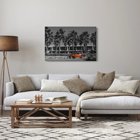Obraz - Retro červené auto (90x60 cm)