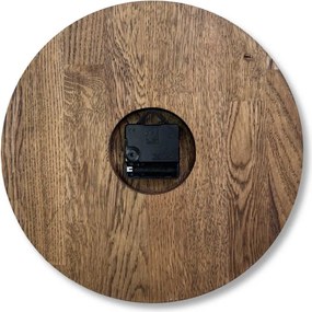 SENTOP | Minimalistické nástenné hodiny z dubového dreva I SENTOP MAS016-OSMO-3073-heads-black analógové