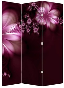 Paraván - Abstrakcia - kvety (126x170 cm)