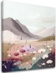 Krajinka na plátne Údolie hôr