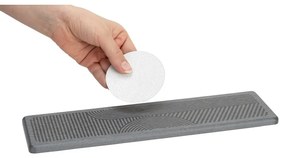 Sivá odkvapkávacia podložka na riad z kremeliny 30x8 cm Damon – Wenko