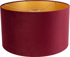 Zamatové tienidlo červené 35/35/20 so zlatým interiérom