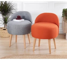 Taburet NIKI Ø 46 cm, oranžový
