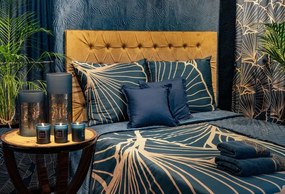 Dekorstudio Luxusný prehoz na posteľ MUSA2 v granátovomodrej farbe Rozmer prehozu (šírka x dĺžka): 220x240cm
