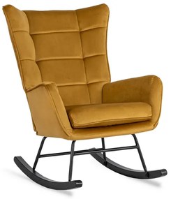 Kreslo ANTONIO hojdacie, béžová tkanina