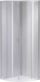 BPS-koupelny Štvrťkruhový sprchový kút HYD-RK94C 100x100 cm biela/transparent + vanička HYD-RSV-ST01C biela