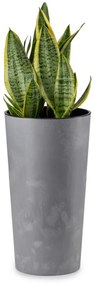 PLASTOVÝ KVETINÁČ URBANIKA 46X25 CM IMITÁCIA BETÓNU SIVÁ