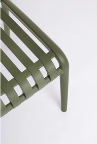 Zelená plastová záhradná stolička Billie – Bizzotto