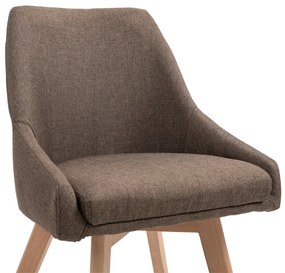 Jedálenská stolička Teza - hnedá / buk
