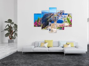 Obraz - Santorini, Grécko (150x105 cm)
