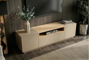 TV-skrinka 47812 Loft 160cm Sivá/Prírodná Dub Dyha  - Komfort-nábytok