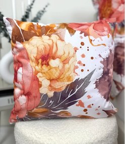 INTERMEDIC SK Posteľná obliečka Luxury Flowers - červená na vankúšik 40x40cm