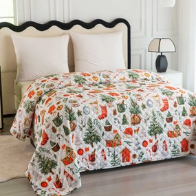 Prehoz na posteľ FESTIVE MAGIC, farebný Rozmer: 170 x 210 cm