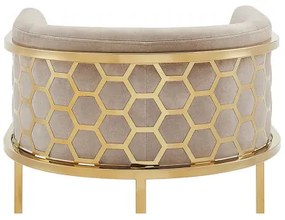 Barová stolička Elegance 47503 Zamat - Béžová  - Komfort-nábytok