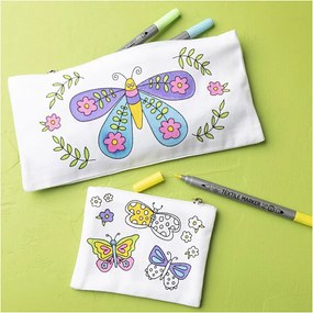 Kreatívna sada Mini Craft Kit Textile Colouring Butterflies
