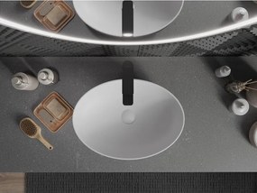 Mexen Cornelia, umývadlo na dosku 50 x 36 cm, platinová matná, 21885063