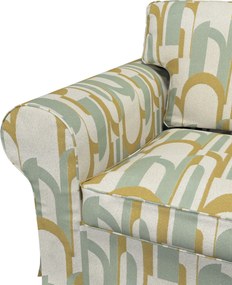 Poťah na sedačku Ektorp (rozkladacia, pre 2 osoby) NOVÝ MODEL 2012 farba produktu zelená látka zapletaná, vzorované