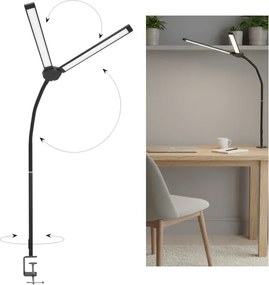 Brilagi - LED Stmievateľná stolná lampa USB VARIO LED/14W/5V 3000-6000K čierna