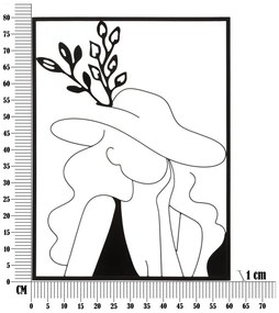 Kovová nástenná dekorácia 60x80 cm Elegant - Mauro Ferretti