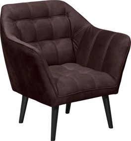 XXXLutz KOKTAILOVÉ KRESLO, textil, kompozitné drevo, baklažánová MID.YOU - Kreslá - 002220053003