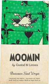 Voskované obrúsky Moomin Tending the earth, 3ks