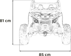 Ramiz Detská bugina Buggy Maverick Turbo RR čierna