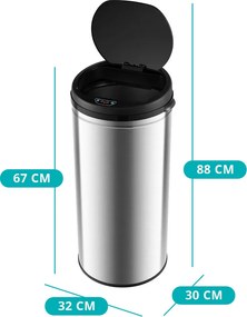 Senzorový odpadkový kôš 30L