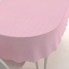Biante Bavlnený oválny obrus Sandra SA-256 Ryža na ružovom 120x160 cm