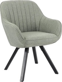 Jedálenská stolička Chrissy, svetlo zelená tkanina