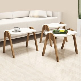 Rozkladací stôl Paris Cream, 3 ks