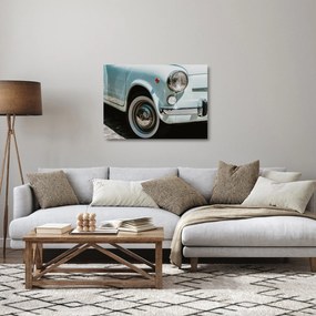 Sklenený obraz - Retro auto Fiat (70x50 cm)