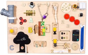 Interaktívna detská tabuľa - 75x50 cm - prírodná - typ 3