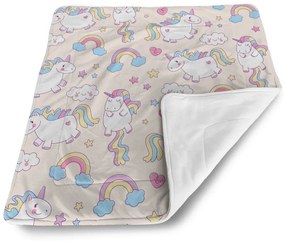 Sablio Deka pre bábätko Jednorožce - 90x120 cm
